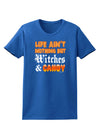 TooLoud Witches and Candy Color Womens Dark T-Shirt-TooLoud-Royal-Blue-X-Small-Davson Sales