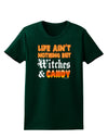 TooLoud Witches and Candy Color Womens Dark T-Shirt-TooLoud-Forest-Green-Small-Davson Sales