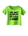 TooLoud Witches and Candy Infant T-Shirt-Infant T-Shirt-TooLoud-Lime-Green-06-Months-Davson Sales