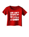 TooLoud Witches and Candy Infant T-Shirt Dark-Infant T-Shirt-TooLoud-Red-06-Months-Davson Sales