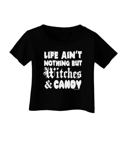 TooLoud Witches and Candy Infant T-Shirt Dark-Infant T-Shirt-TooLoud-Black-06-Months-Davson Sales