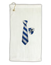 TooLoud Wizard Tie Blue and Silver Micro Terry Gromet Golf Towel 11&#x22;x19-Golf Towel-TooLoud-White-Davson Sales