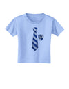 TooLoud Wizard Tie Blue and Silver Toddler T-Shirt-Toddler T-Shirt-TooLoud-Aquatic-Blue-2T-Davson Sales