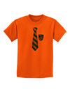 TooLoud Wizard Tie Green and Silver Childrens T-Shirt-Childrens T-Shirt-TooLoud-Orange-X-Small-Davson Sales