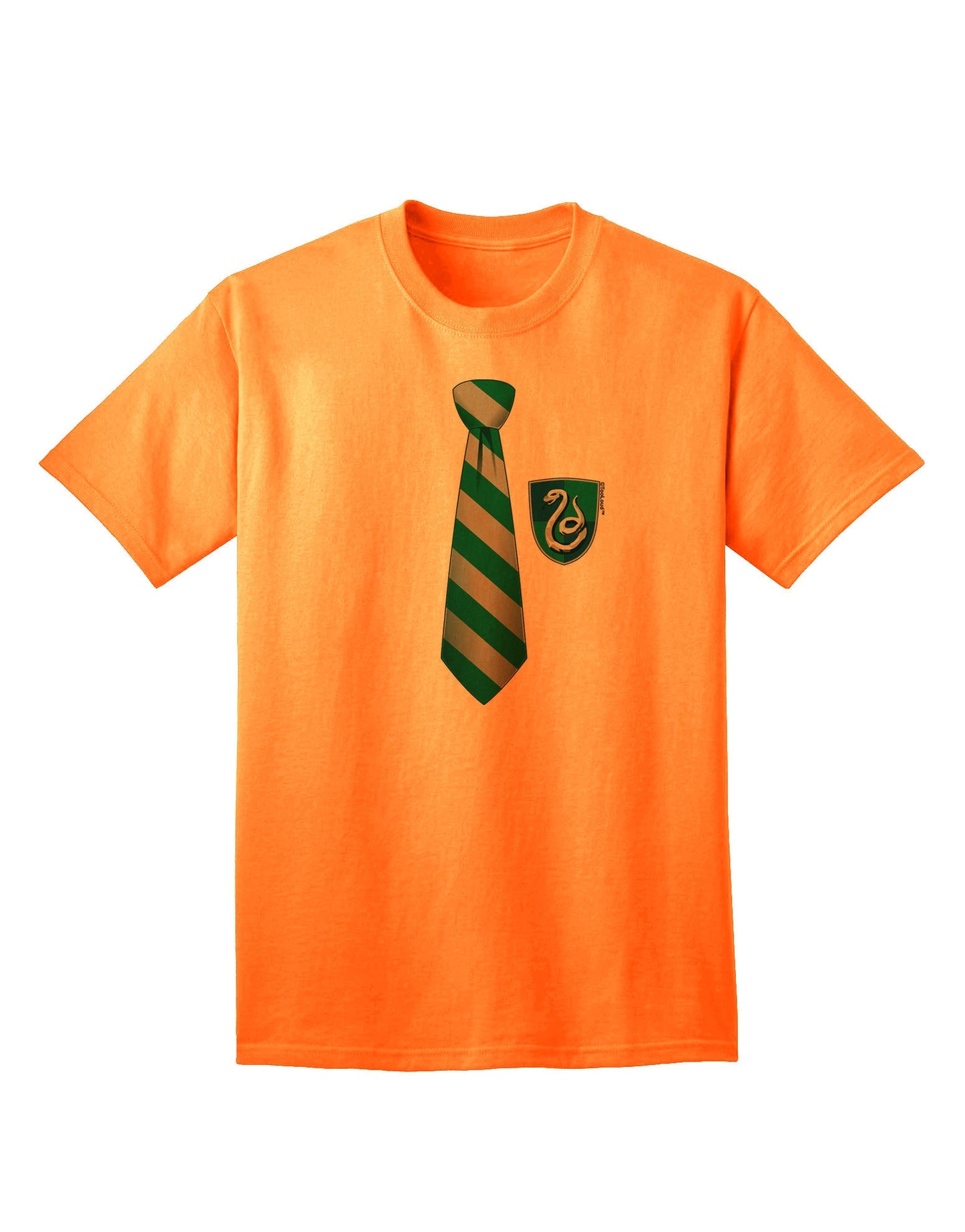 TooLoud Wizard Tie Green and Silver - Premium Adult T-Shirt for the Modern Enthusiast-Mens T-shirts-TooLoud-Neon-Orange-Small-Davson Sales