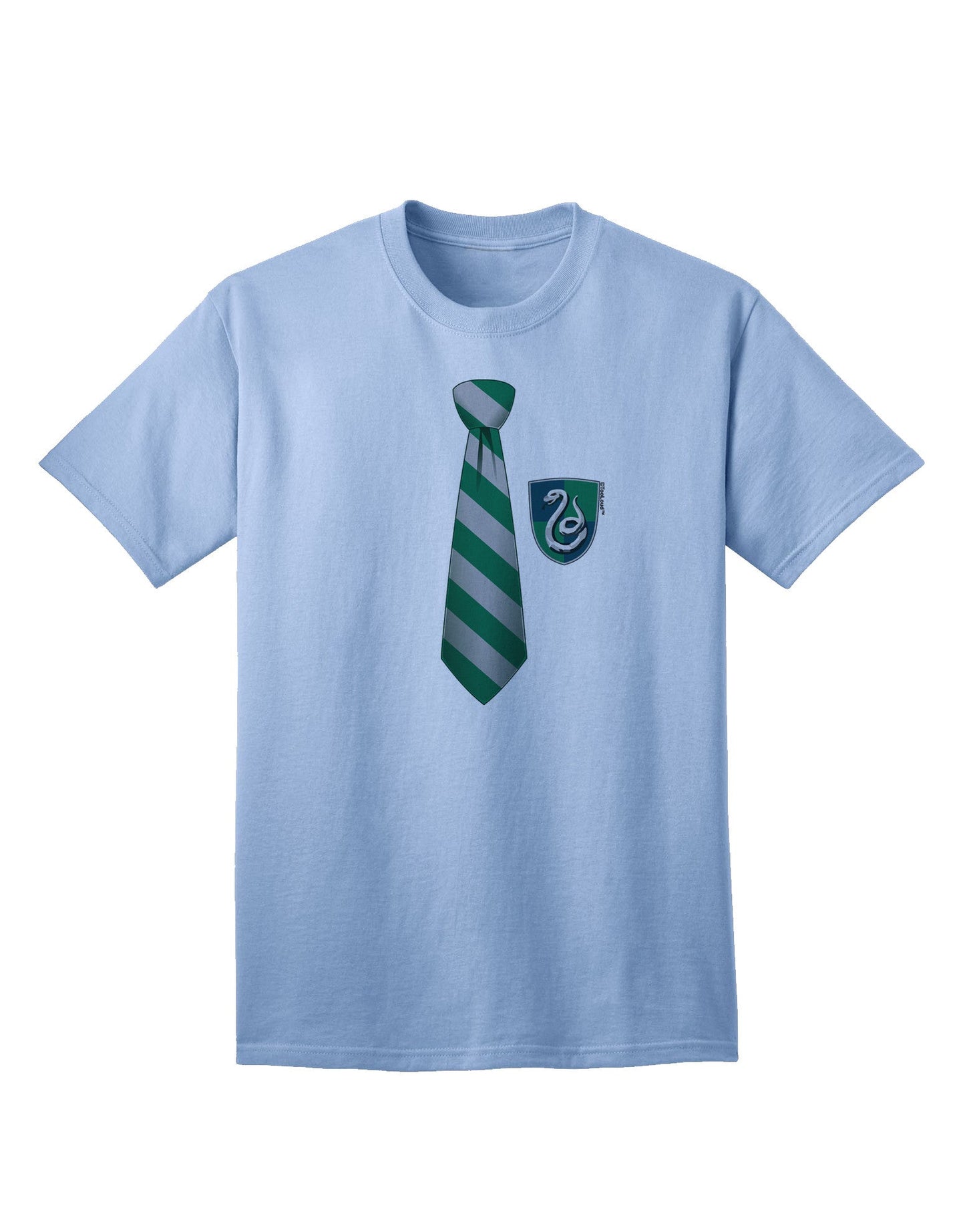 TooLoud Wizard Tie Green and Silver - Premium Adult T-Shirt for the Modern Enthusiast-Mens T-shirts-TooLoud-Light-Blue-Small-Davson Sales