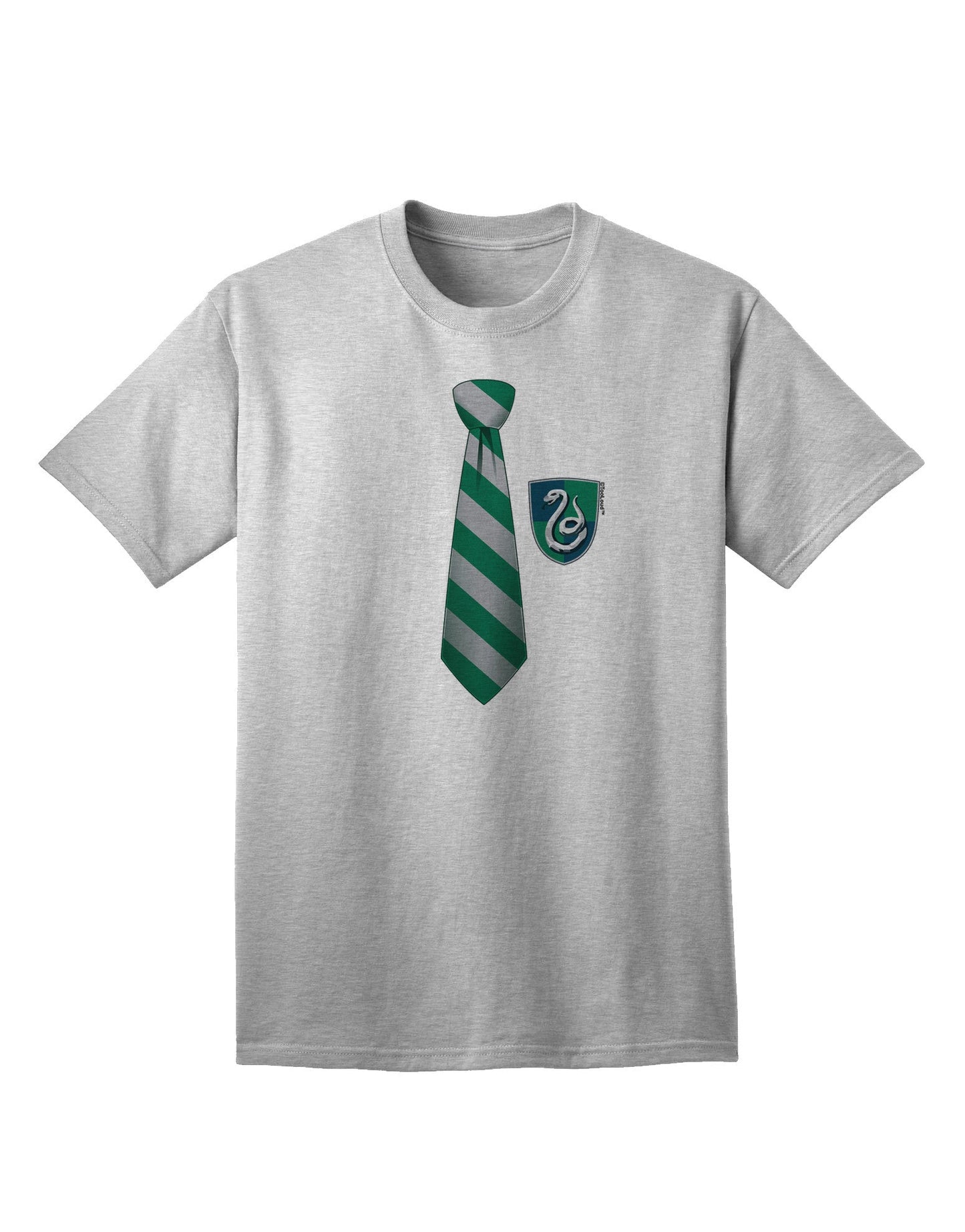 TooLoud Wizard Tie Green and Silver - Premium Adult T-Shirt for the Modern Enthusiast-Mens T-shirts-TooLoud-AshGray-Small-Davson Sales