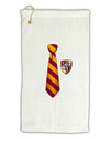 TooLoud Wizard Tie Red and Yellow Micro Terry Gromet Golf Towel 11&#x22;x19-Golf Towel-TooLoud-White-Davson Sales