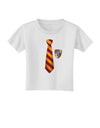 TooLoud Wizard Tie Red and Yellow Toddler T-Shirt-Toddler T-Shirt-TooLoud-White-2T-Davson Sales