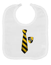 TooLoud Wizard Tie Yellow and Black Baby Bib