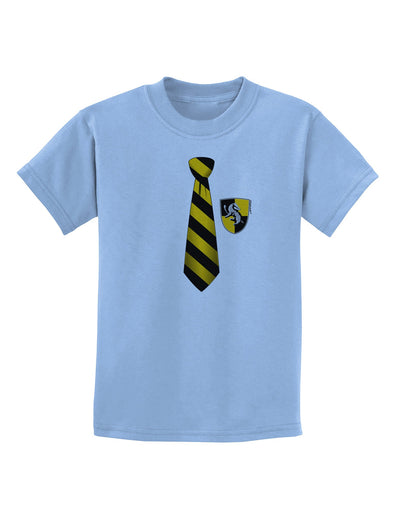 TooLoud Wizard Tie Yellow and Black Childrens T-Shirt-Childrens T-Shirt-TooLoud-Light-Blue-X-Small-Davson Sales