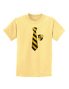 TooLoud Wizard Tie Yellow and Black Childrens T-Shirt-Childrens T-Shirt-TooLoud-Daffodil-Yellow-X-Small-Davson Sales