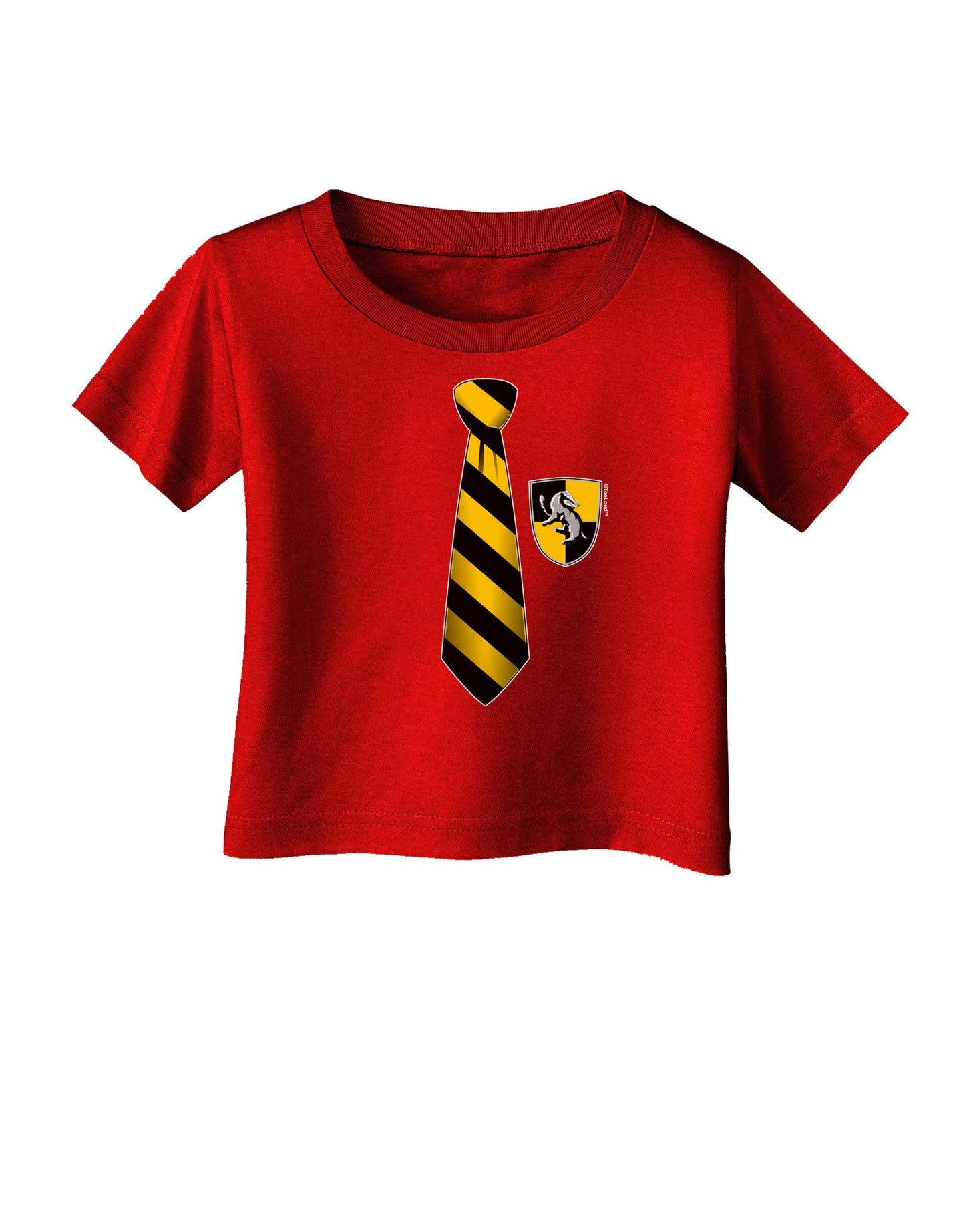 TooLoud Wizard Tie Yellow and Black Infant T-Shirt Dark-Infant T-Shirt-TooLoud-Red-06-Months-Davson Sales