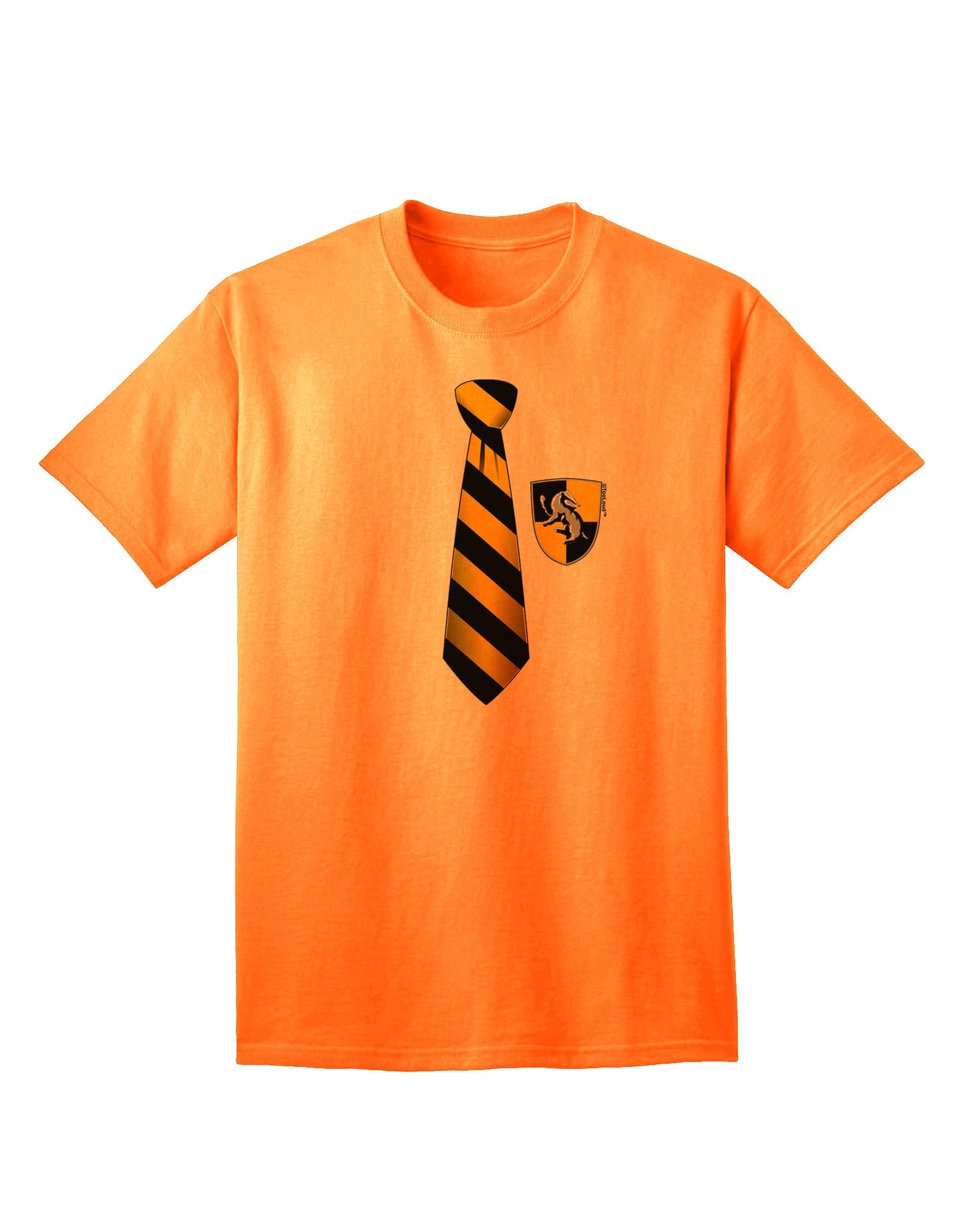 TooLoud Wizard Tie Yellow and Black - Premium Adult T-Shirt for the Modern Enthusiast-Mens T-shirts-TooLoud-Neon-Orange-Small-Davson Sales
