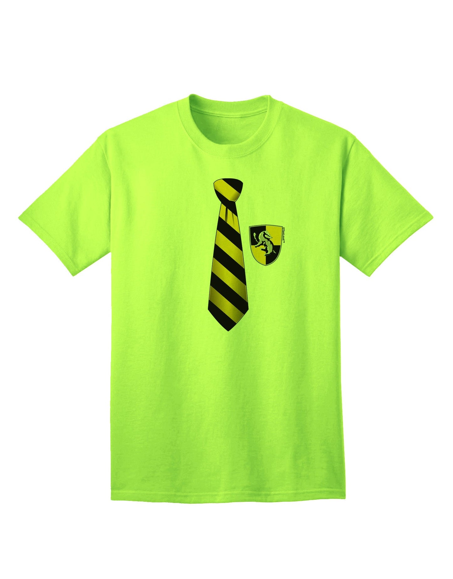 TooLoud Wizard Tie Yellow and Black - Premium Adult T-Shirt for the Modern Enthusiast-Mens T-shirts-TooLoud-Neon-Green-Small-Davson Sales