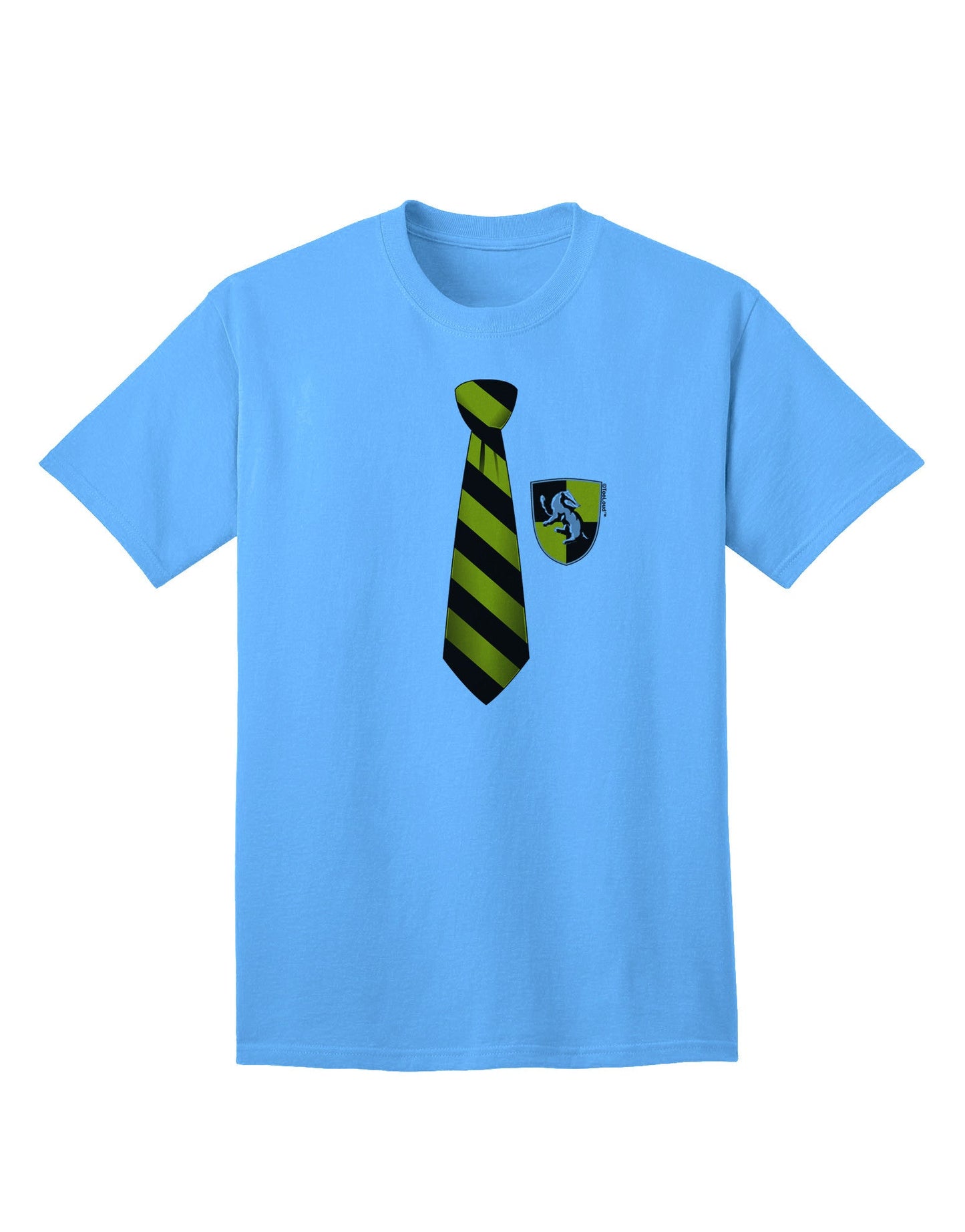 TooLoud Wizard Tie Yellow and Black - Premium Adult T-Shirt for the Modern Enthusiast-Mens T-shirts-TooLoud-Aquatic-Blue-Small-Davson Sales