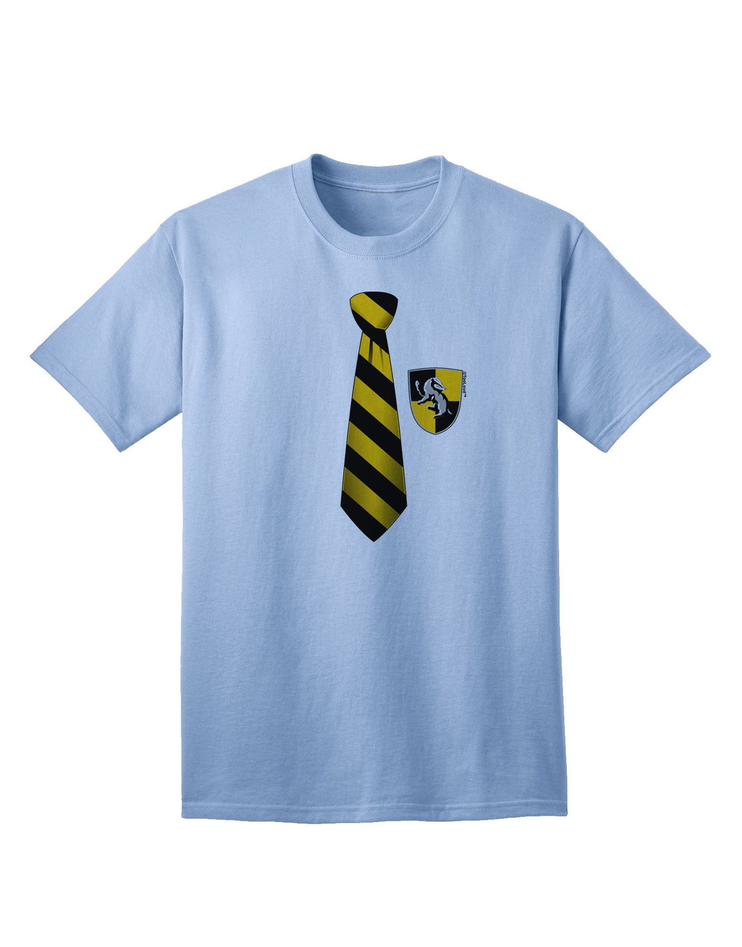 TooLoud Wizard Tie Yellow and Black - Premium Adult T-Shirt for the Modern Enthusiast-Mens T-shirts-TooLoud-Light-Blue-Small-Davson Sales