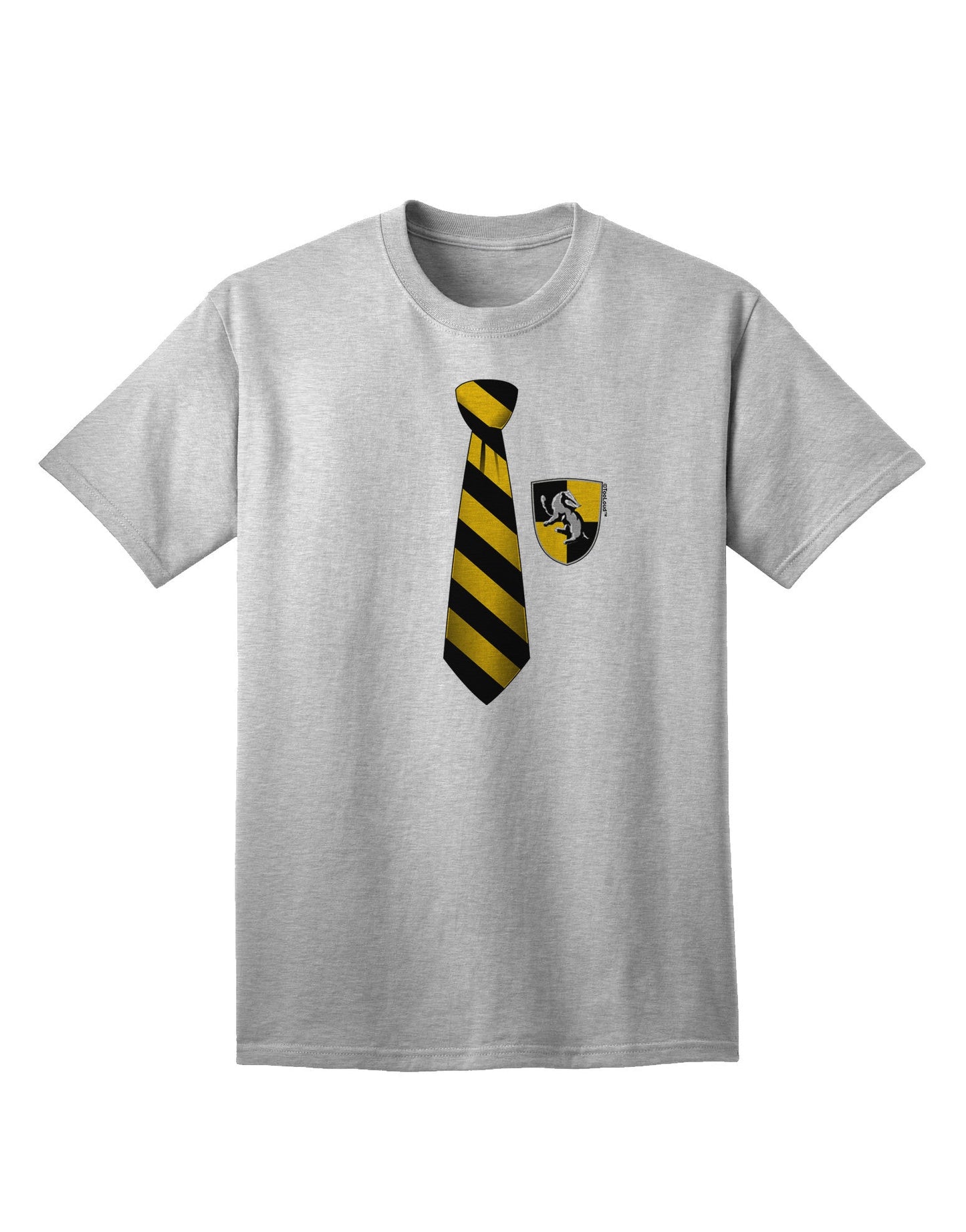 TooLoud Wizard Tie Yellow and Black - Premium Adult T-Shirt for the Modern Enthusiast-Mens T-shirts-TooLoud-AshGray-Small-Davson Sales