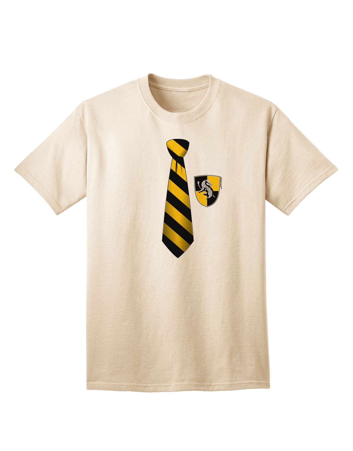 TooLoud Wizard Tie Yellow and Black - Premium Adult T-Shirt for the Modern Enthusiast-Mens T-shirts-TooLoud-Natural-Small-Davson Sales