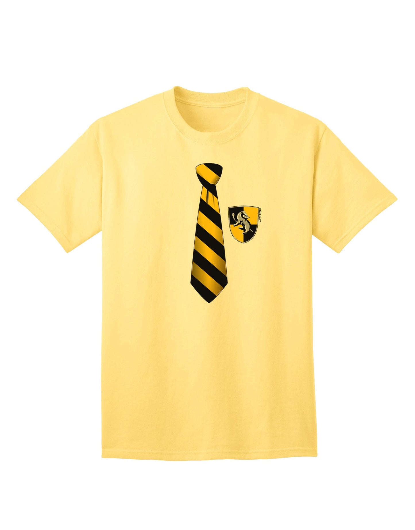 TooLoud Wizard Tie Yellow and Black - Premium Adult T-Shirt for the Modern Enthusiast-Mens T-shirts-TooLoud-Yellow-Small-Davson Sales