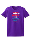 TooLoud Work On Labor Day Womens Dark T-Shirt-TooLoud-Purple-X-Small-Davson Sales