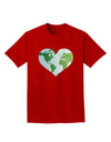 TooLoud World Globe Heart Adult Dark T-Shirt-Mens T-Shirt-TooLoud-Red-Small-Davson Sales