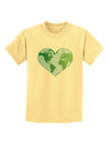 TooLoud World Globe Heart Childrens T-Shirt-Childrens T-Shirt-TooLoud-Daffodil-Yellow-X-Small-Davson Sales