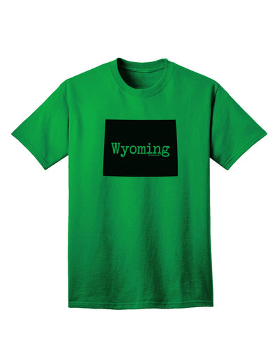 TooLoud Wyoming - Premium United States Shape Adult T-Shirt for the Discerning Shopper-Mens T-shirts-TooLoud-Kelly-Green-Small-Davson Sales