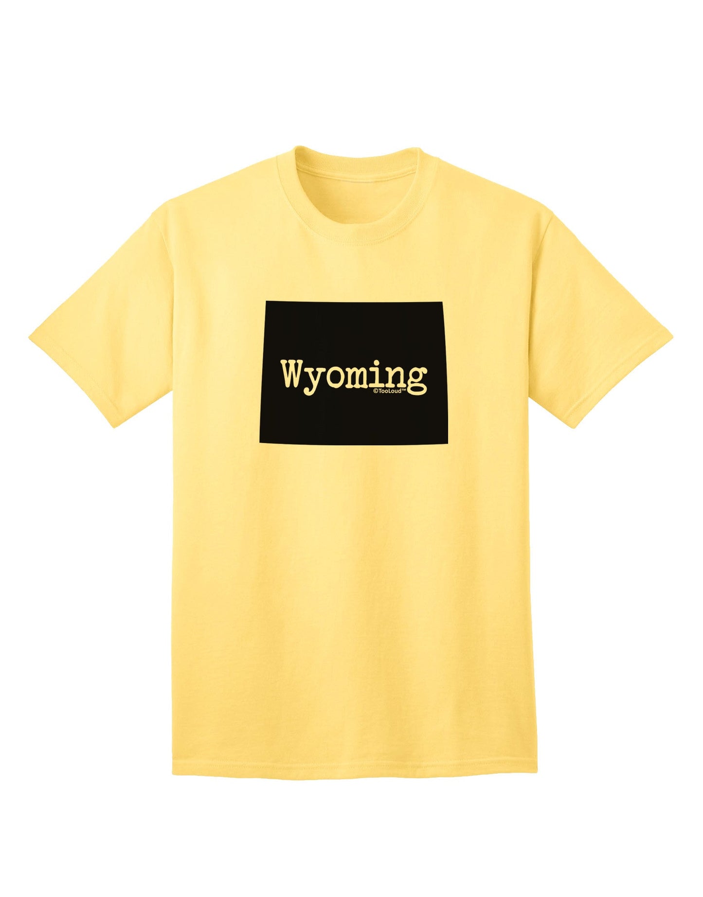 TooLoud Wyoming - Premium United States Shape Adult T-Shirt for the Discerning Shopper-Mens T-shirts-TooLoud-Yellow-Small-Davson Sales