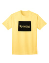 TooLoud Wyoming - Premium United States Shape Adult T-Shirt for the Discerning Shopper-Mens T-shirts-TooLoud-Yellow-Small-Davson Sales