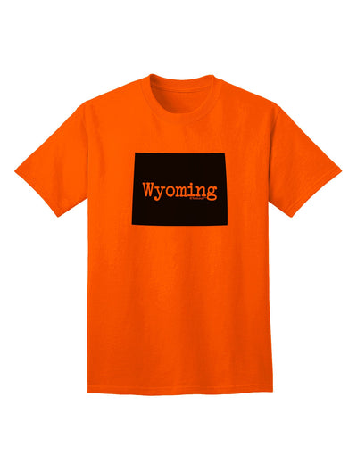 TooLoud Wyoming - Premium United States Shape Adult T-Shirt for the Discerning Shopper-Mens T-shirts-TooLoud-Orange-Small-Davson Sales