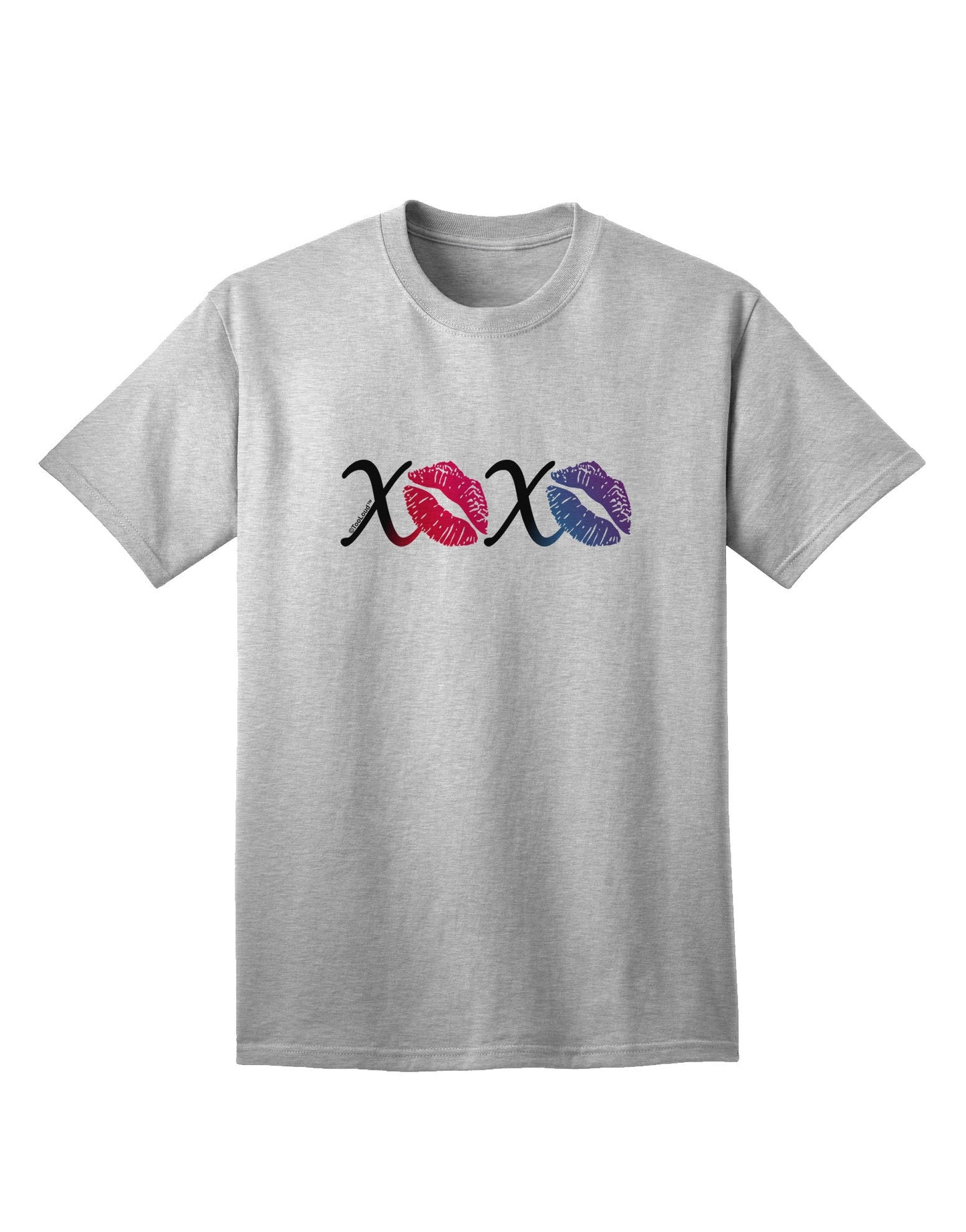 TooLoud XOXO Kisses - Premium Adult T-Shirt for Contemporary Fashion Enthusiasts-Mens T-shirts-TooLoud-AshGray-Small-Davson Sales