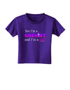 TooLoud Yes I am a Chemist Girl Toddler T-Shirt Dark-Toddler T-Shirt-TooLoud-Purple-2T-Davson Sales