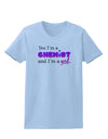 TooLoud Yes I am a Chemist Girl Womens T-Shirt-Womens T-Shirt-TooLoud-Light-Blue-X-Small-Davson Sales