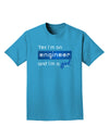 TooLoud Yes I am a Engineer Girl Adult Dark T-Shirt-Mens T-Shirt-TooLoud-Turquoise-Small-Davson Sales