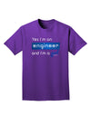 TooLoud Yes I am a Engineer Girl Adult Dark T-Shirt-Mens T-Shirt-TooLoud-Purple-Small-Davson Sales