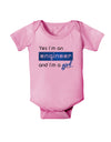 TooLoud Yes I am a Engineer Girl Baby Romper Bodysuit-Baby Romper-TooLoud-Pink-06-Months-Davson Sales