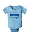 TooLoud Yes I am a Engineer Girl Baby Romper Bodysuit-Baby Romper-TooLoud-LightBlue-06-Months-Davson Sales