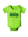 TooLoud Yes I am a Engineer Girl Baby Romper Bodysuit-Baby Romper-TooLoud-Lime-06-Months-Davson Sales