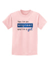 TooLoud Yes I am a Engineer Girl Childrens T-Shirt-Childrens T-Shirt-TooLoud-PalePink-X-Small-Davson Sales