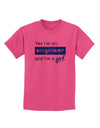 TooLoud Yes I am a Engineer Girl Childrens T-Shirt-Childrens T-Shirt-TooLoud-Sangria-X-Small-Davson Sales