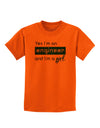 TooLoud Yes I am a Engineer Girl Childrens T-Shirt-Childrens T-Shirt-TooLoud-Orange-X-Small-Davson Sales