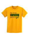 TooLoud Yes I am a Engineer Girl Childrens T-Shirt-Childrens T-Shirt-TooLoud-Gold-X-Small-Davson Sales