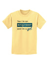 TooLoud Yes I am a Engineer Girl Childrens T-Shirt-Childrens T-Shirt-TooLoud-Daffodil-Yellow-X-Small-Davson Sales