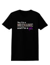 TooLoud Yes I am a Mechanic Girl Womens Dark T-Shirt-TooLoud-Black-X-Small-Davson Sales