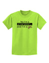 TooLoud Yes I am a Programmer Girl Childrens T-Shirt-Childrens T-Shirt-TooLoud-Lime-Green-X-Small-Davson Sales