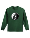 TooLoud Yin Yang Chicken Adult Long Sleeve Dark T-Shirt-TooLoud-Dark-Green-Small-Davson Sales