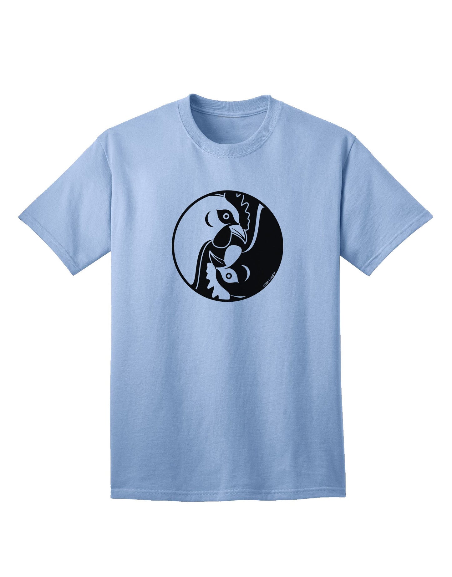 TooLoud Yin Yang Chicken - Premium Adult T-Shirt for Contemporary Style-Mens T-shirts-TooLoud-Light-Blue-Small-Davson Sales