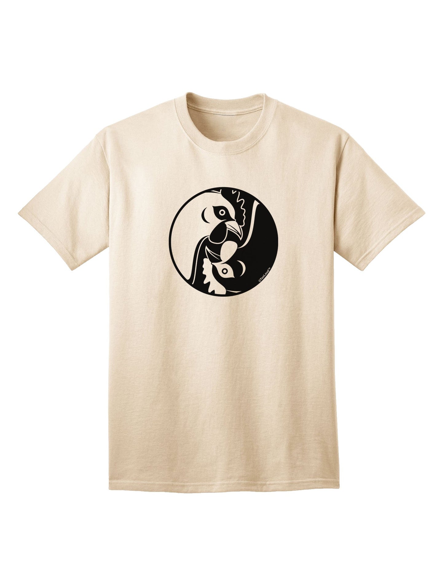 TooLoud Yin Yang Chicken - Premium Adult T-Shirt for Contemporary Style-Mens T-shirts-TooLoud-Natural-Small-Davson Sales