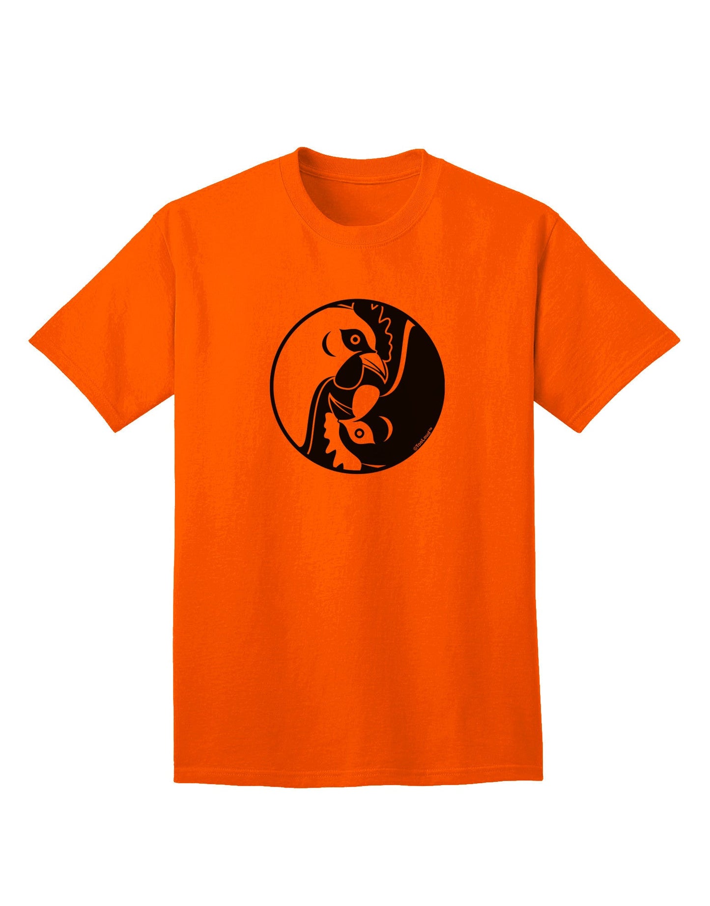 TooLoud Yin Yang Chicken - Premium Adult T-Shirt for Contemporary Style-Mens T-shirts-TooLoud-Orange-Small-Davson Sales